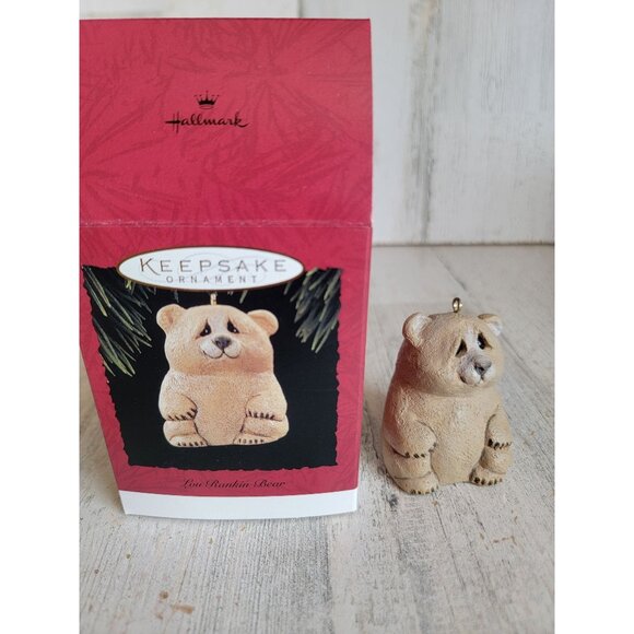 Hallmark Lou Rankin bear vintage ornament Xmas 1995 - Picture 1 of 7
